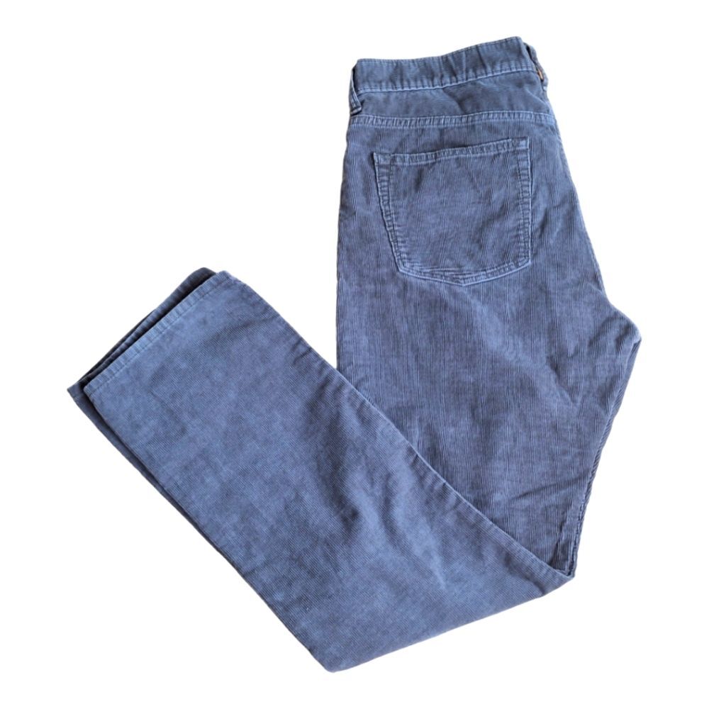 J. Crew 1040 Corduroy Pants Men’s Size 33 Trousers Gray 5 Pocket Jeans Excellent